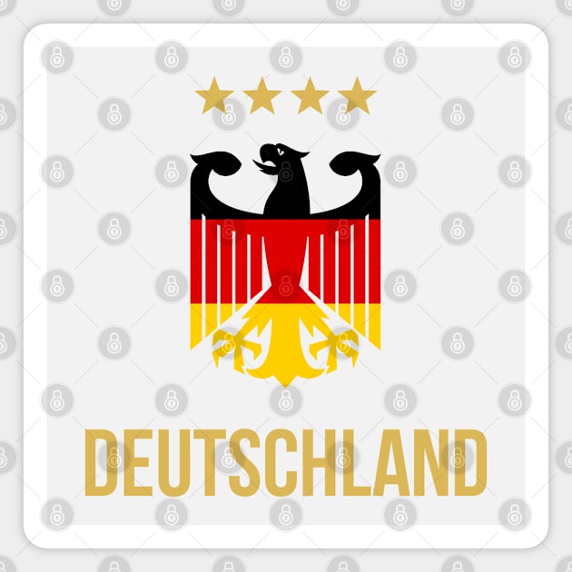 Deutschland Deutsch Gold Magnet by VRedBaller